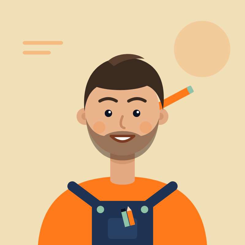 Portrait illustré de Baptiste Leborgne